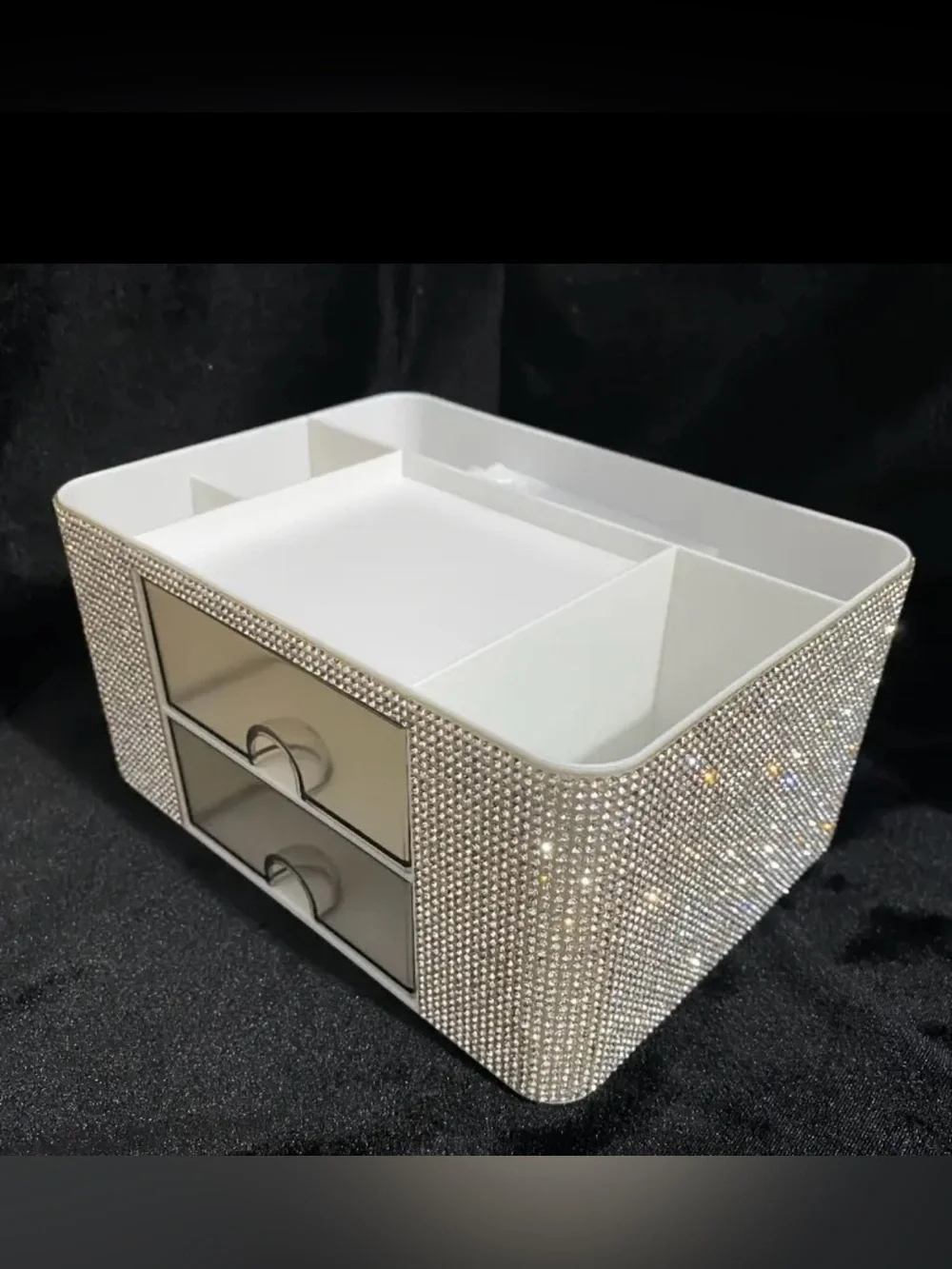 Glam Crystal Cosmetic Organizer - NEW